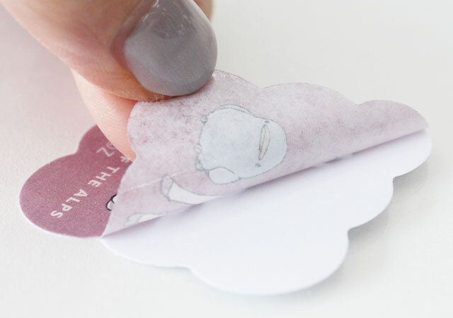 キャンドゥ アルプスの少女ハイジ フレークシール30P 剥離紙