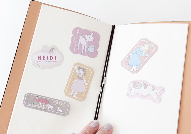 キャンドゥ アルプスの少女ハイジ フレークシール30P 使用例