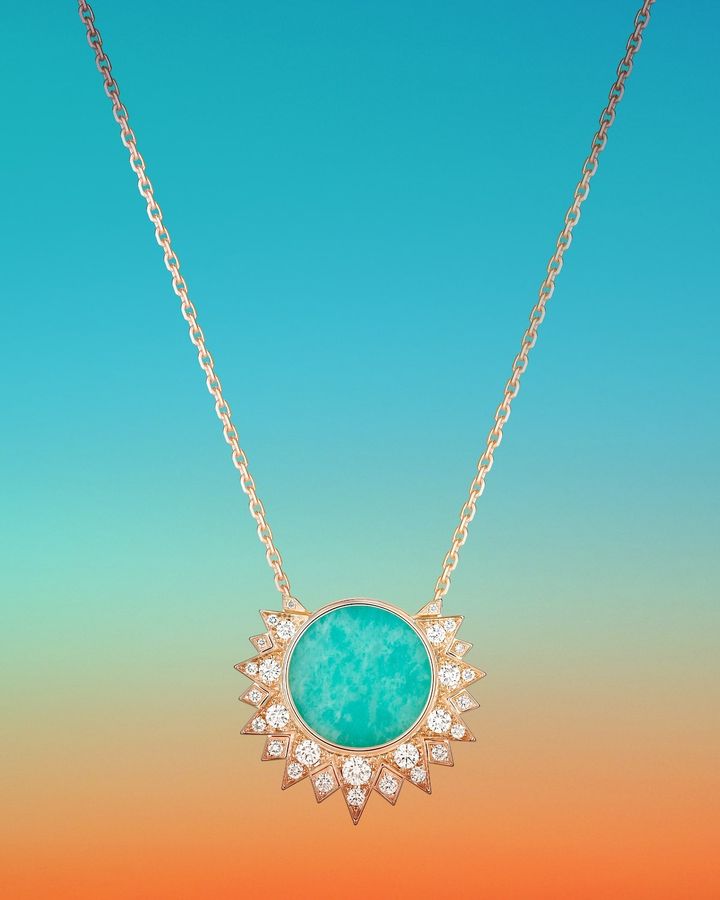 「ピアジェ サンライト」ペンダント（PG×アマゾナイト×ダイヤモンド）￥1,337,600