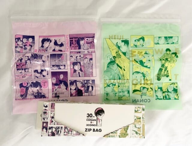 3COINS スリコ 名探偵コナン ストックバッグ