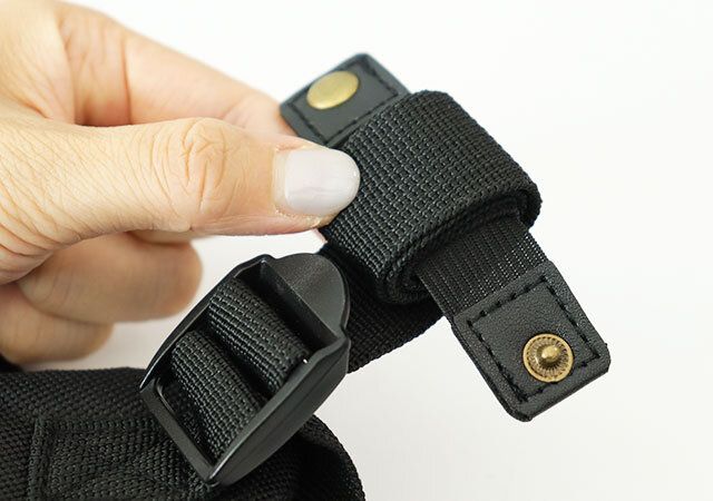 セリア リュックのヒモ固定バンド 取り付け方