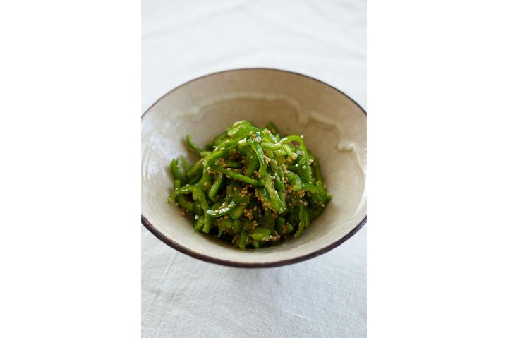 生ピーマンとナンプラーのナムル