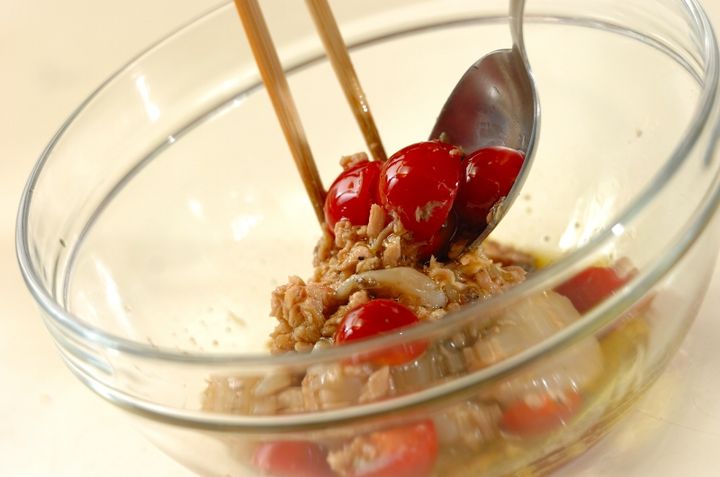 さっぱり！トマトとホタテの冷製カッペリーニの作り方1