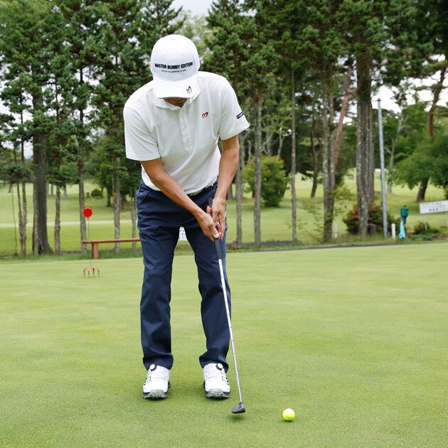 “曲がるライン”の打ち方は同じ。ラインの頂点を狙って打とう