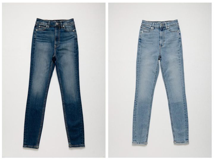画像: High Rise Skinny Vintage Wash（左：D.INDIGO、右：L.INDIGO）各￥27,000 Size：23~28inch