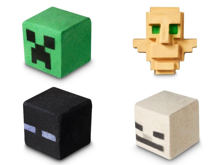 画像: シャワーボム：左上（クリーパー）、左下（エンダーマン）、右下（スケルトン）各￥800、ソープ：右上（トーテム）￥1,500