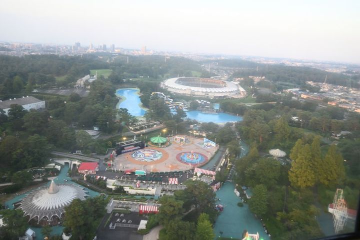 展望塔から見下ろす西武園ゆうえんちは一見の価値あり！