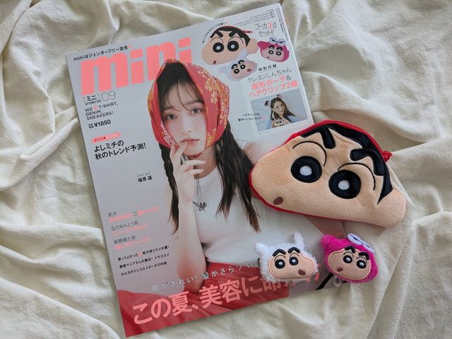 クレヨンしんちゃん顔形ポーチ＆ヘアクリップ2種