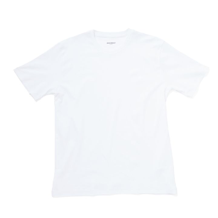 JOHN SMEDLEYのスビンコットンクルーネック半袖Tシャツ