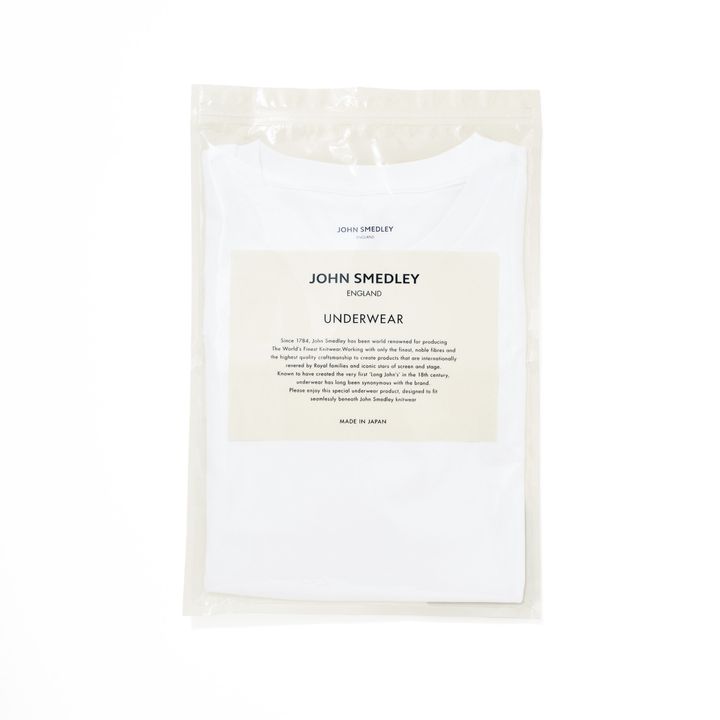 JOHN SMEDLEYのスビンコットンクルーネック半袖Tシャツ