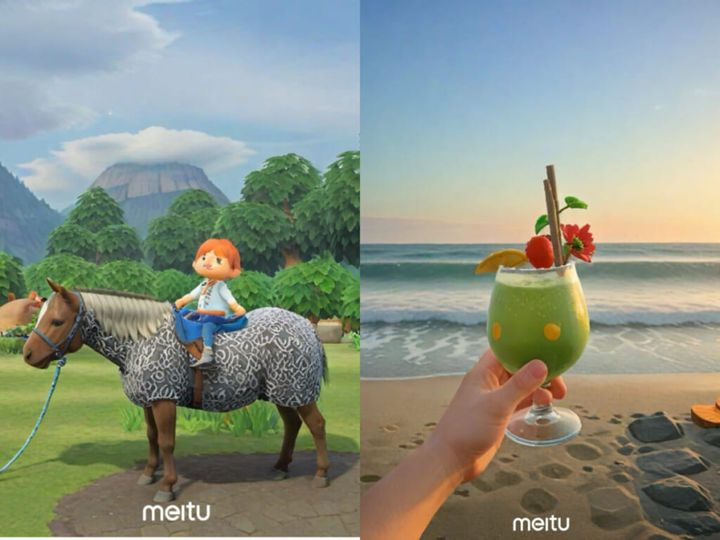 写真がどうぶつの森風に！ アプリ「Meitu」のAI加工アニマル