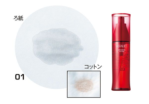 01：アスタリフト／ろ紙、コットン