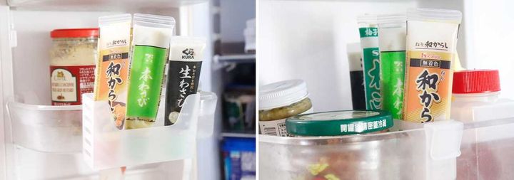 ダイソー 薬味チューブ収納 ドアポケット