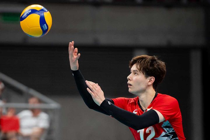 バレーボール男子日本代表の高橋藍（C）Getty Images
