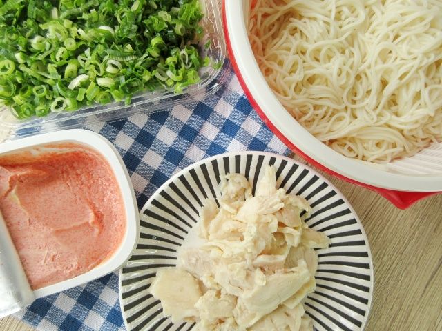 たらこスプレッドを使った材料