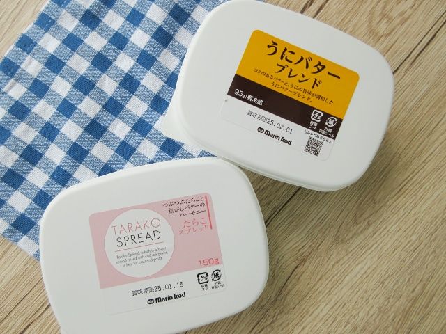 うにバターブレンドとたらこスプレッド