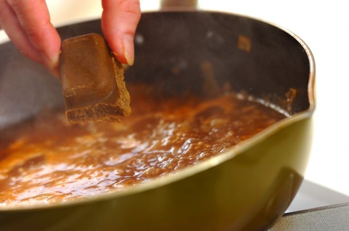 豚肉とゴーヤの夏カレーの作り方2