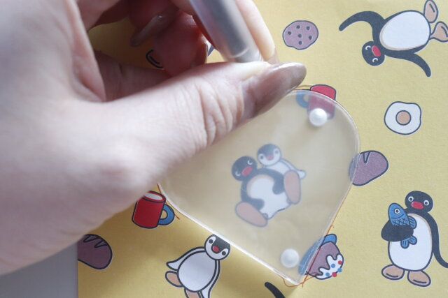 セリア アクリルフレームスタンド 型取り