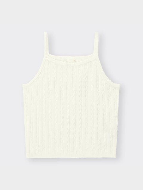 GUのケーブルニットキャミソール