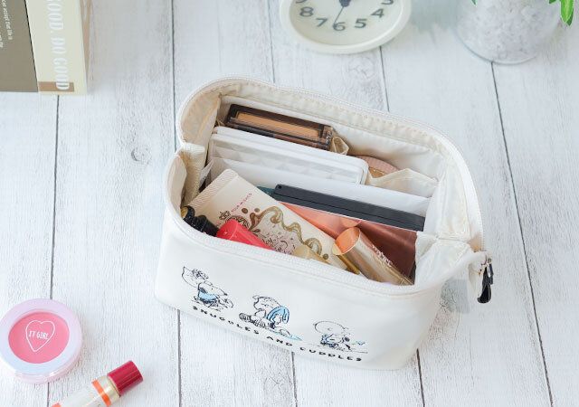 リンネル10月号スヌーピーポーチレザー調付録レビュー使い方