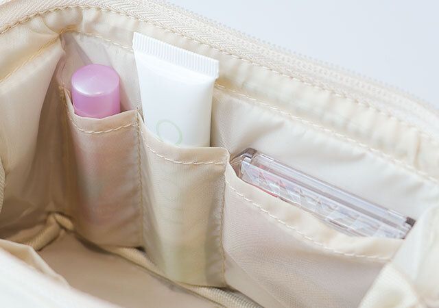 リンネル10月号スヌーピーポーチレザー調付録レビュー内ポケット