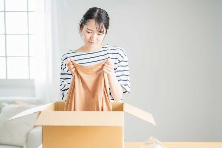 オンラインショッピングで購入した消費者のイメージ