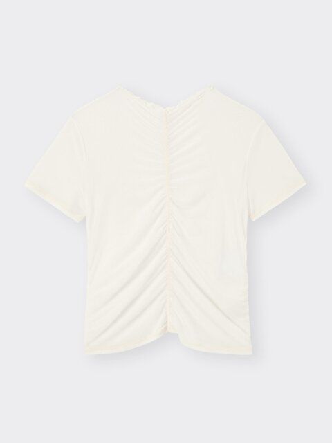 2024gu値下げ390円シアーギャザーT