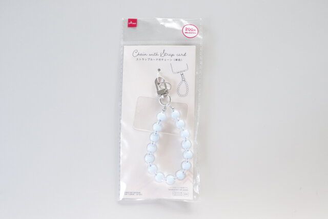 ダイソー ストラップカード付チェーン（単色） パッケージ