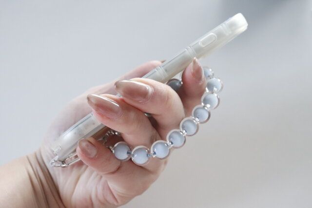 ダイソー ストラップカード付チェーン（単色） 使用例