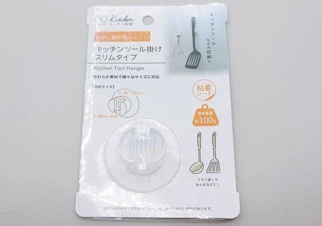 セリアの粘着シート キッチンツール掛け スリムタイプのパッケージ