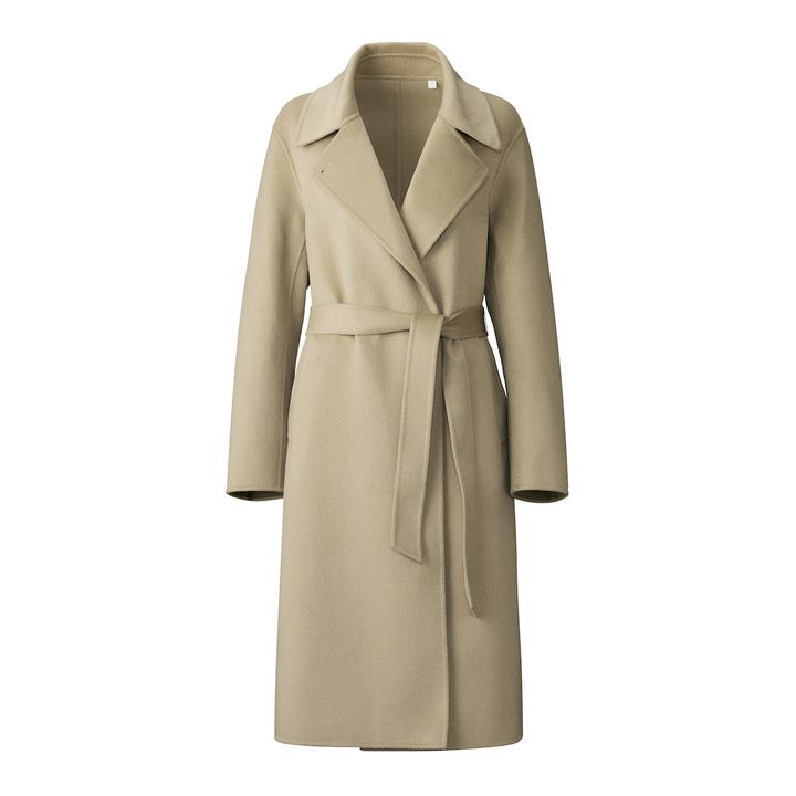 ダブルフェイスラップコート ¥12,900