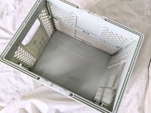 バスケットが開いたところ