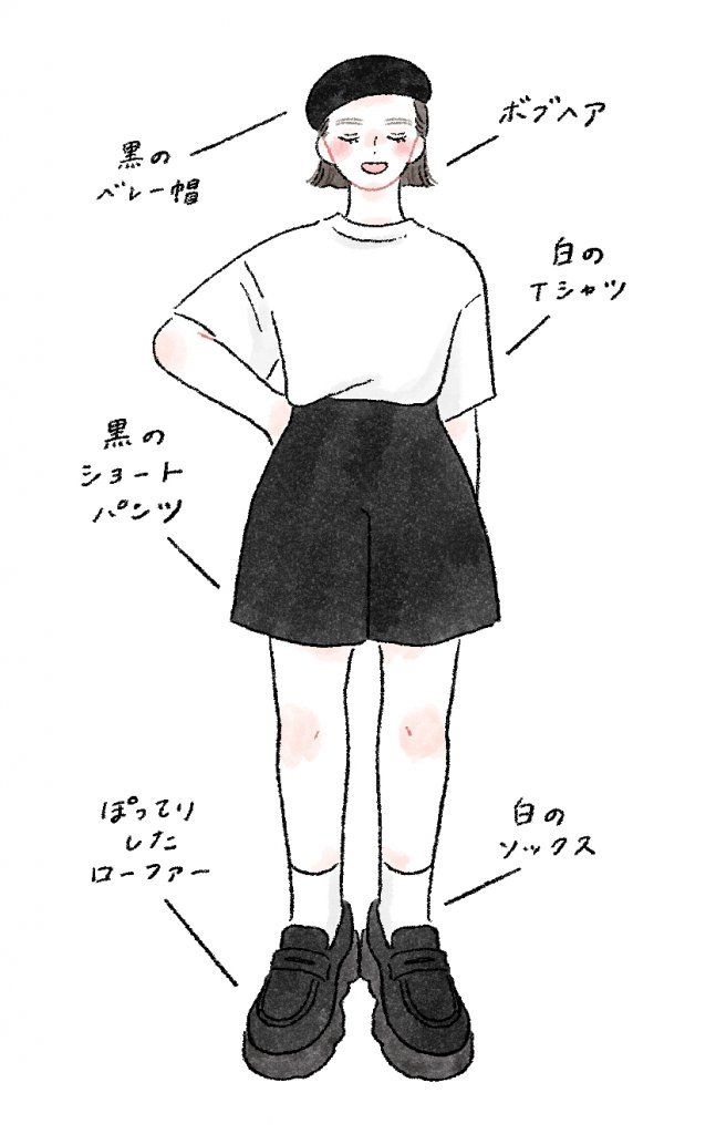 夏のモノトーンコーデ【FUDGENA：aya.mの街で見かけたおしゃれさん vol.31】