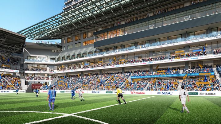 ほぼ完成！長崎の新スタジアムをV・ファーレン長崎の選手たちが見学 「日本なのかな本当に」