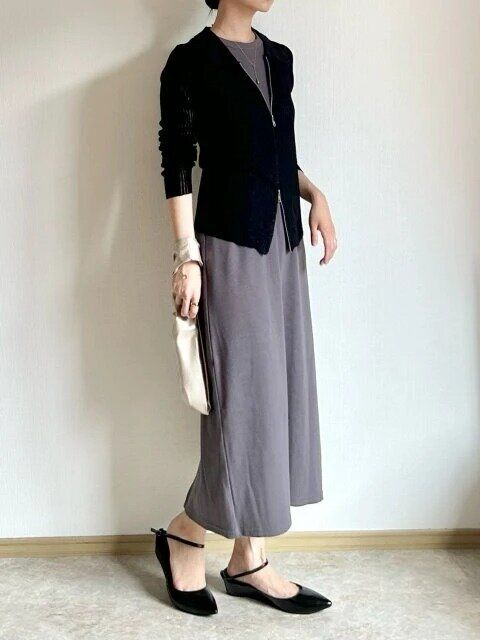 2024夏女性におすすめリブナローワンピコーデ