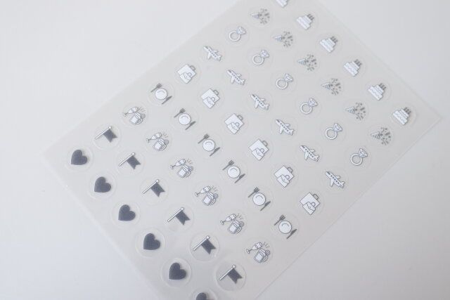 ダイソー スケジュールシール（プライベート、3枚）