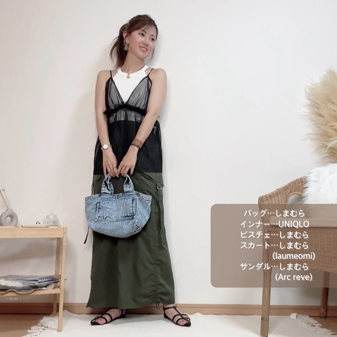 しまむら「デニムランチバッグ」