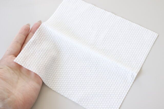 ダイソー キッチンタオル（60枚） サイズ感