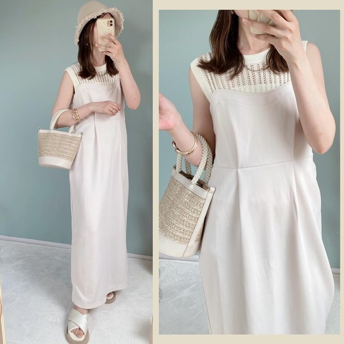 しまむら「ツイルキャミワンピース」