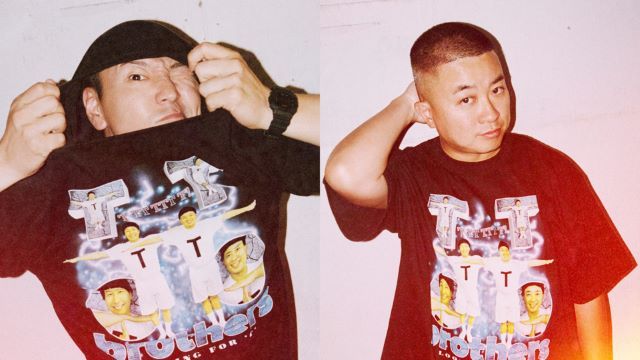 「 TT兄弟ラップTシャツ」着用のチョコプラ