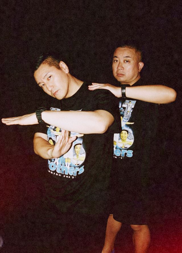 「 TT兄弟ラップTシャツ」着用のチョコプラ