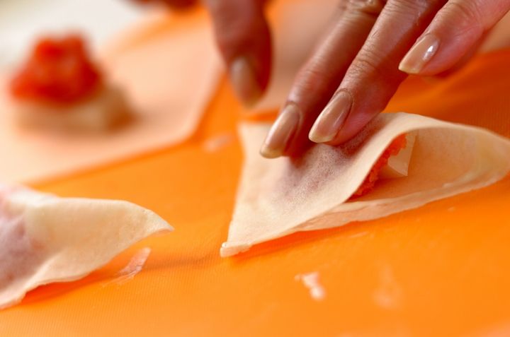 変わり春巻きの作り方1