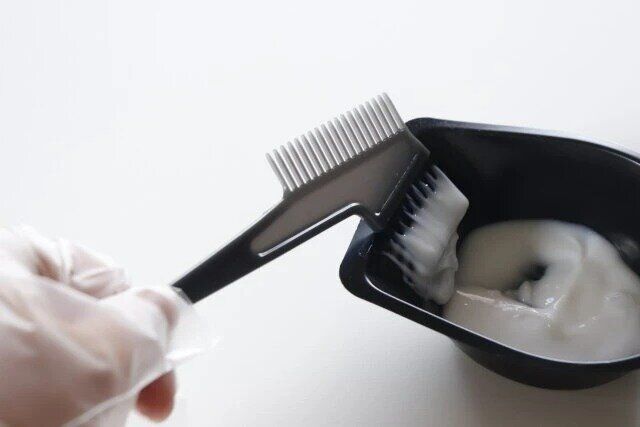 ダイソー ヘアカラー用3点セット 使用例