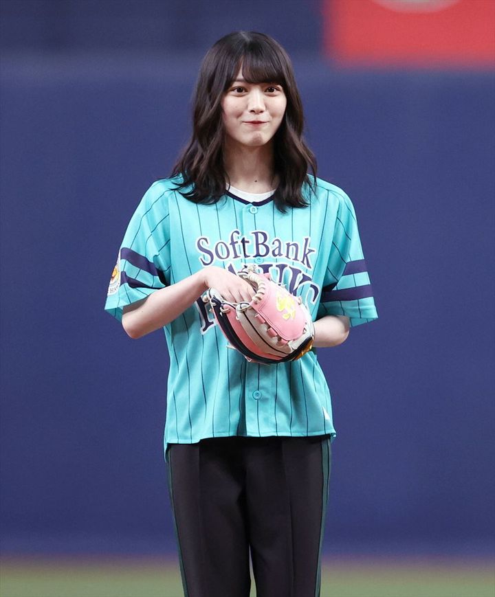 「櫻坂46」の森田ひかるさん（2023年7月撮影、時事）