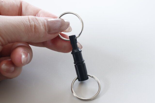 セリアのアルミ製ダブルエンドキーリリース