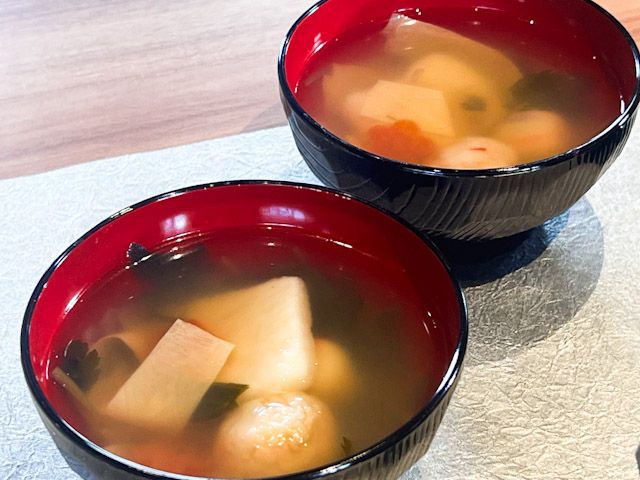 「おせち・一段重『スヌーピー』」のお雑煮