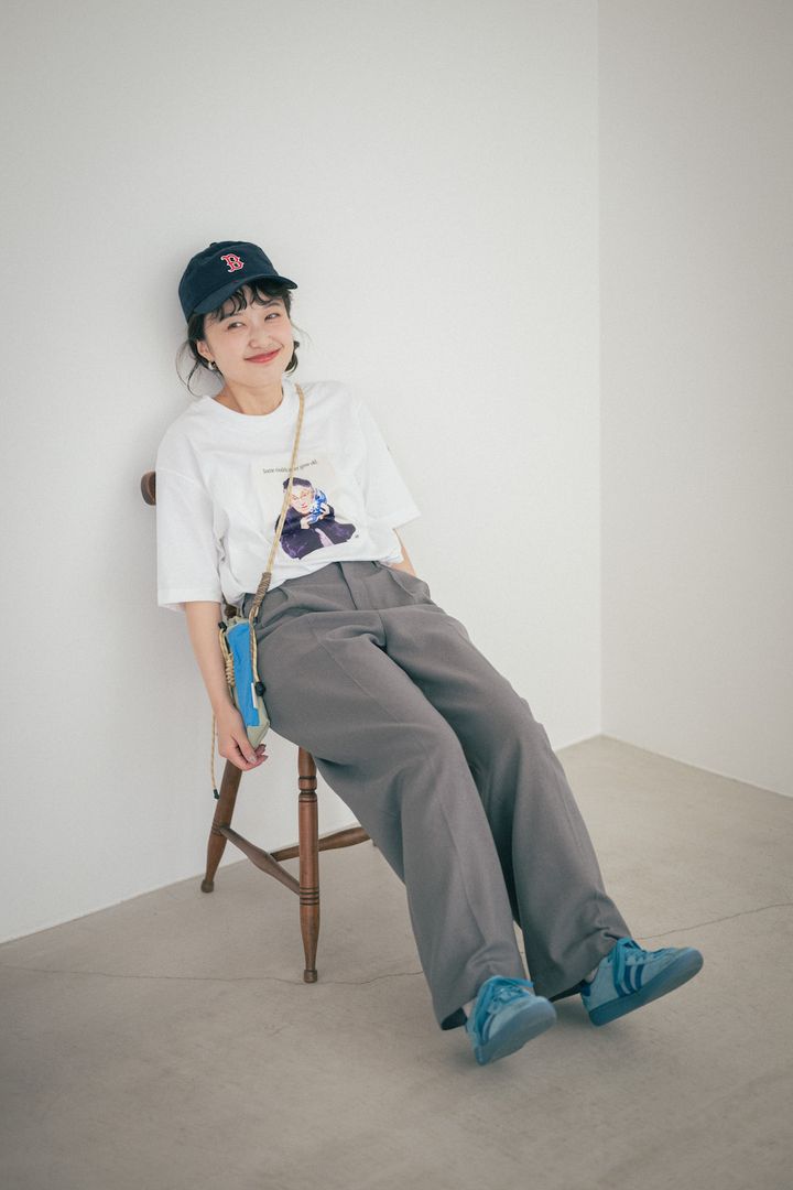 暑くて毎日Tシャツ？マンネリしないお洒落な着こなし2選【FUDGE FRIEND おしゃれさんの毎日コーディネート｜大島花菜】