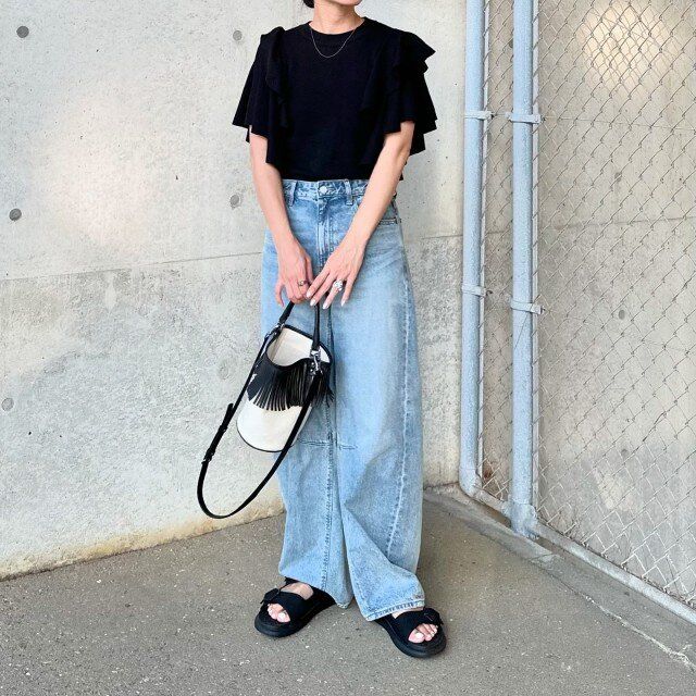 今夏はワイドデニムで垢抜ける♡大人はこう着こなして！正解