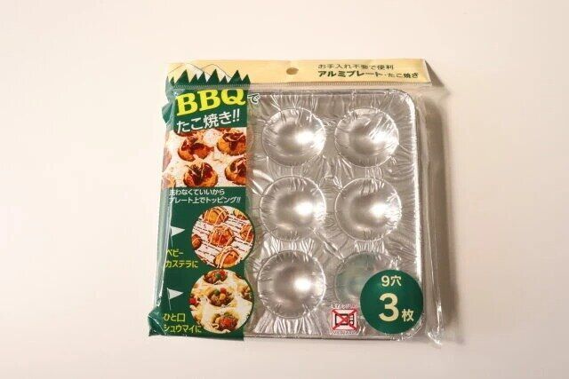 ダイソー アルミプレート（たこ焼き用、9穴） パッケージ