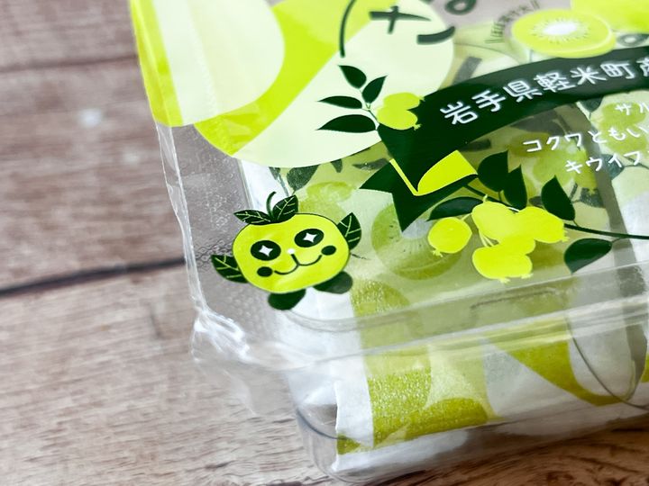 さるなっし〜がプリントされたパッケージ